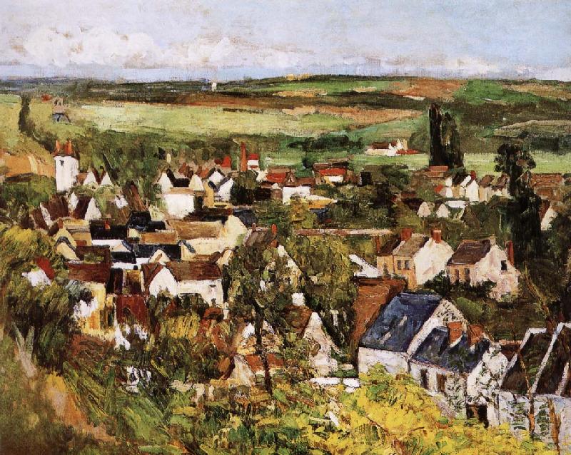 Paul Cezanne village panorama France oil painting art